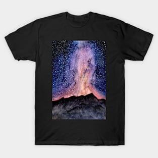 Nebula Night Sky - Hand Painted Watercolour T-Shirt